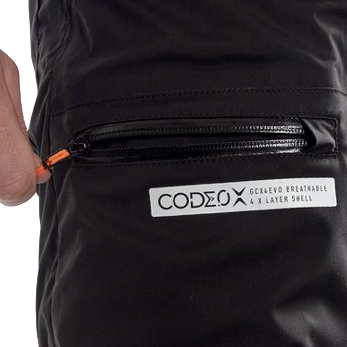 2024 Gul Mens Code Zero Stretch U-Zip Drysuit & Underfleece GM0368-B9 - Black